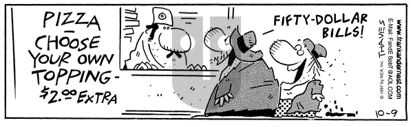 Frank and Ernest on Thursday October 9, 1997 Comic Strip
