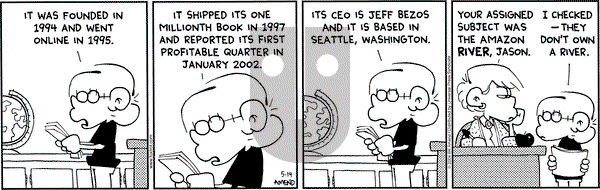 FoxTrot on Friday May 14, 2004 Comic Strip