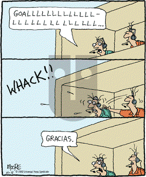 In the Bleachers on Monday November 11, 2002 Comic Strip