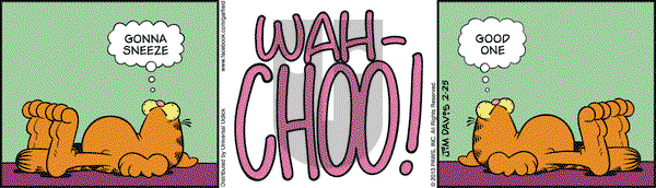 Garfield on Monday February 25, 2013 Comic Strip