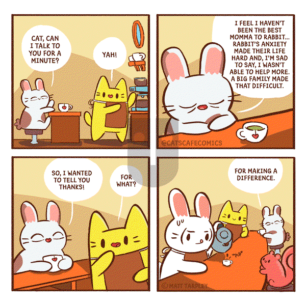 Cat's Cafe on Monday April 26, 2021 Comic Strip