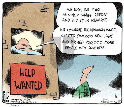 Tom Toles on Thursday February 20, 2014 Comic Strip