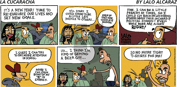 La Cucaracha on Sunday January 5, 2003 Comic Strip