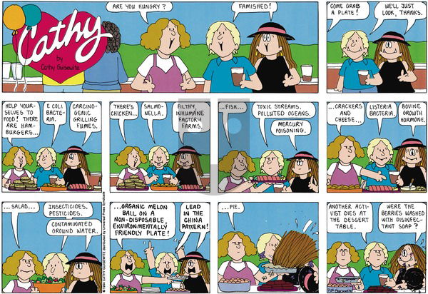 Cathy Classics on Sunday August 22, 1999 Comic Strip