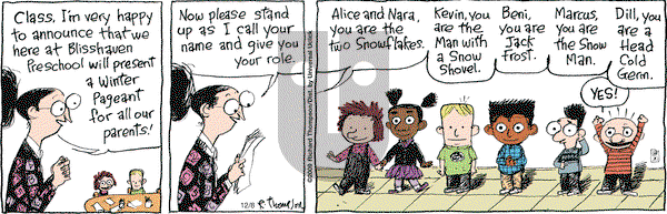 Cul de Sac on Tuesday December 8, 2009 Comic Strip