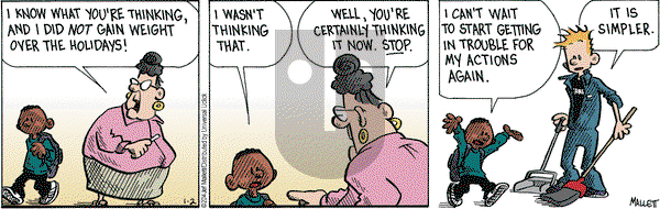 Frazz on Thursday January 2, 2014 Comic Strip