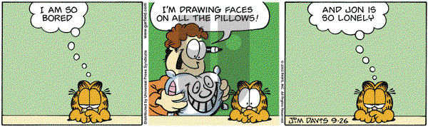 Garfield on Monday October 14, 2002 Comic Strip