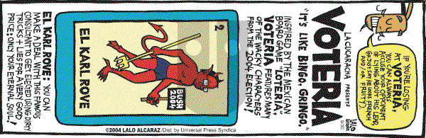 La Cucaracha on Wednesday October 6, 2004 Comic Strip
