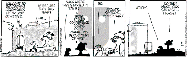 Over the Hedge on Tuesday August 10, 2004 Comic Strip
