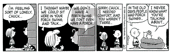 Peanuts on Tuesday August 27, 1996 Comic Strip