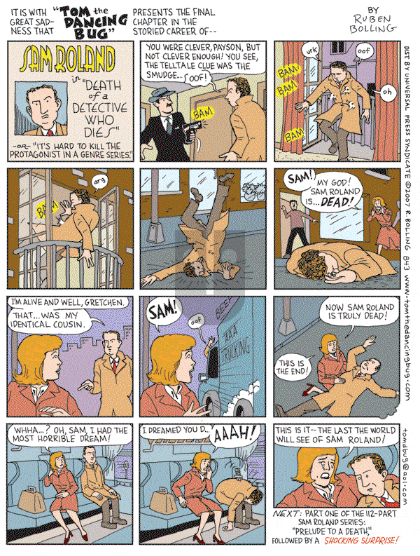 Tom the Dancing Bug on Saturday March 24, 2007 Comic Strip