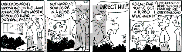 Drabble on Saturday July 19, 1997 Comic Strip