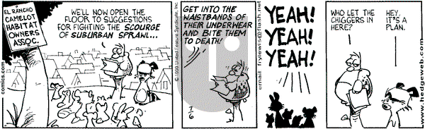 Over the Hedge on Tuesday July 6, 1999 Comic Strip