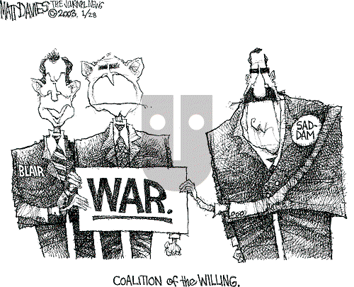 Matt Davies on Monday January 27, 2003 Comic Strip
