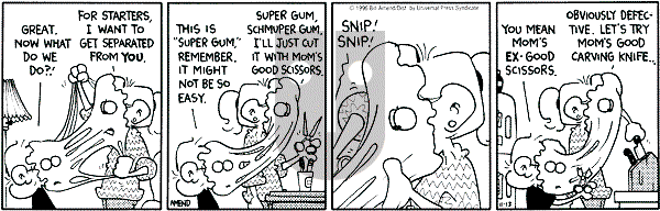 FoxTrot on Thursday November 28, 1996 Comic Strip