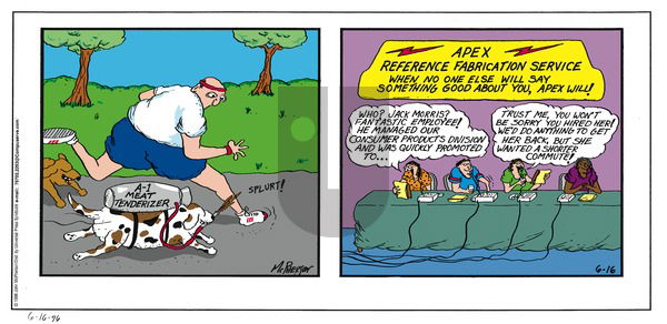 Close to Home on Sunday June 16, 1996 Comic Strip