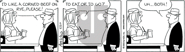 The Born Loser - Tuesday May 27, 2003 Comic Strip