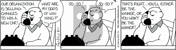 The Born Loser on Thursday August 1, 1996 Comic Strip