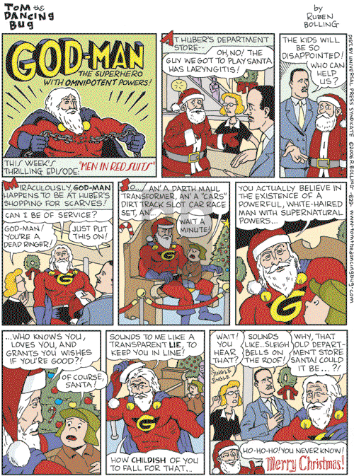 Tom the Dancing Bug on Saturday December 9, 2006 Comic Strip