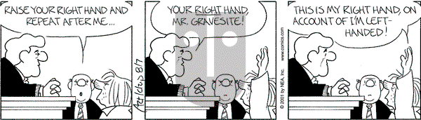 The Born Loser on Tuesday August 7, 2001 Comic Strip