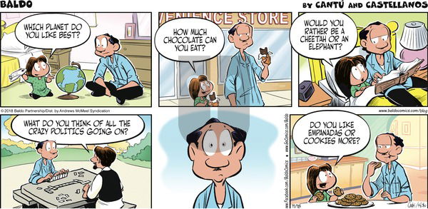 Baldo on Sunday November 18, 2018 Comic Strip
