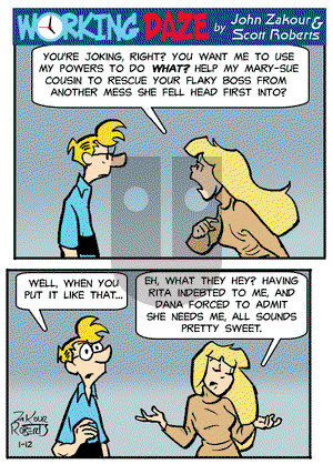 Working Daze - Tuesday January 12, 2021 Comic Strip