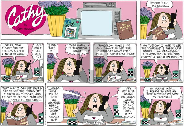 Cathy Classics on Sunday March 11, 2001 Comic Strip