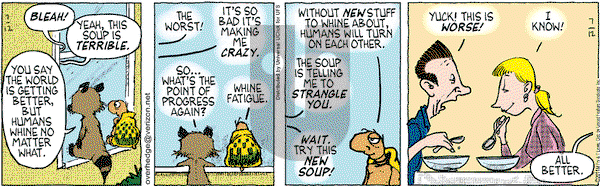 Over the Hedge on Tuesday July 12, 2011 Comic Strip