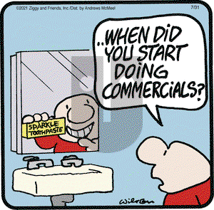 Ziggy on Saturday July 31, 2021 Comic Strip