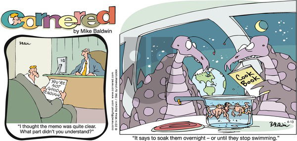 Cornered on Sunday April 13, 2014 Comic Strip