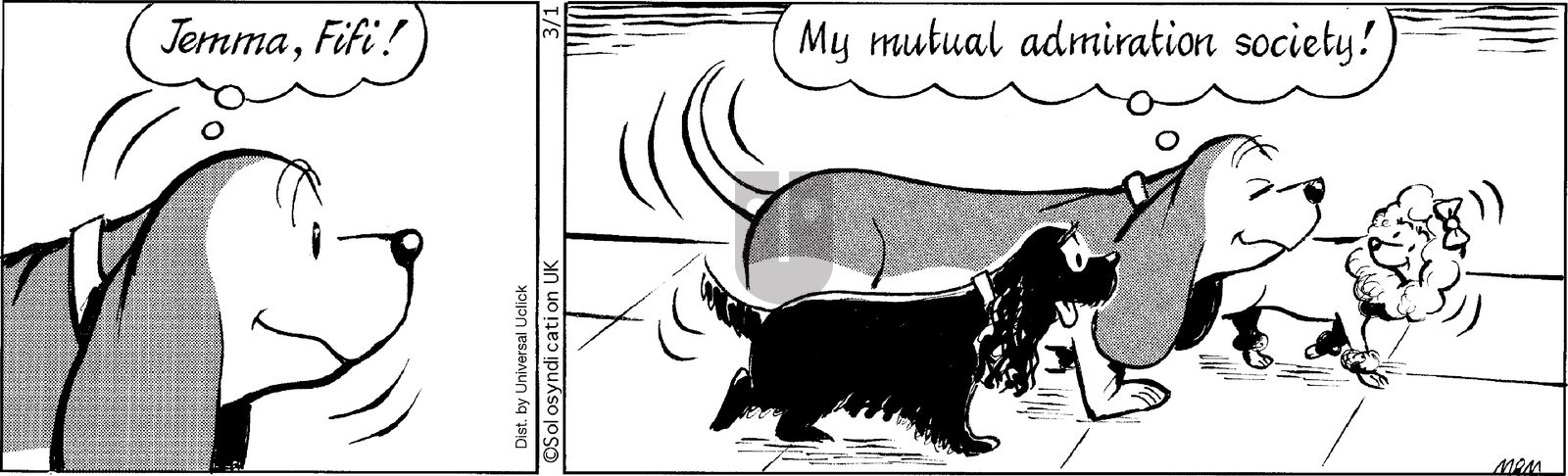 Fred Basset on Saturday March 1, 2014 Comic Strip