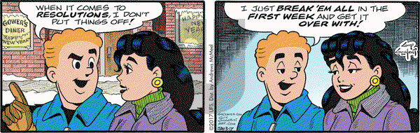 Nancy on Tuesday January 3, 2017 Comic Strip