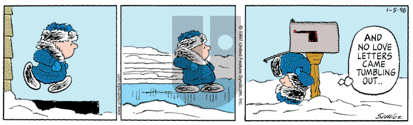 Peanuts on Monday January 5, 1998 Comic Strip