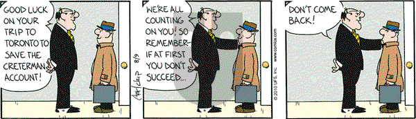 The Born Loser on Monday August 9, 2010 Comic Strip