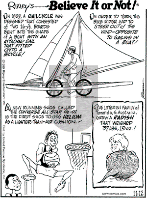 Ripley's Believe It or Not on Friday November 12, 1999 Comic Strip