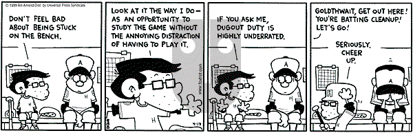 FoxTrot on Saturday April 17, 1999 Comic Strip