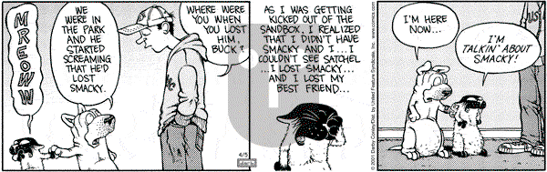 Get Fuzzy on Thursday April 5, 2001 Comic Strip