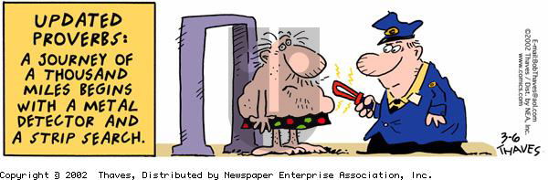 Frank and Ernest on Wednesday March 6, 2002 Comic Strip