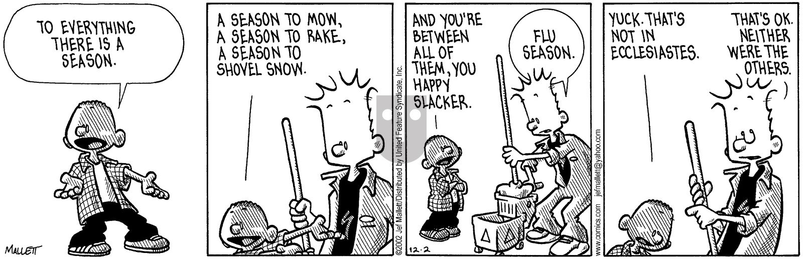 Frazz - Monday December 2, 2002 Comic Strip