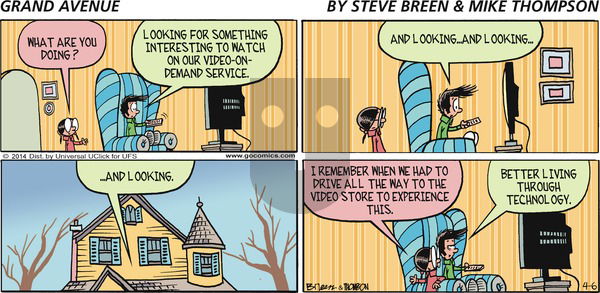 Grand Avenue on Sunday April 6, 2014 Comic Strip