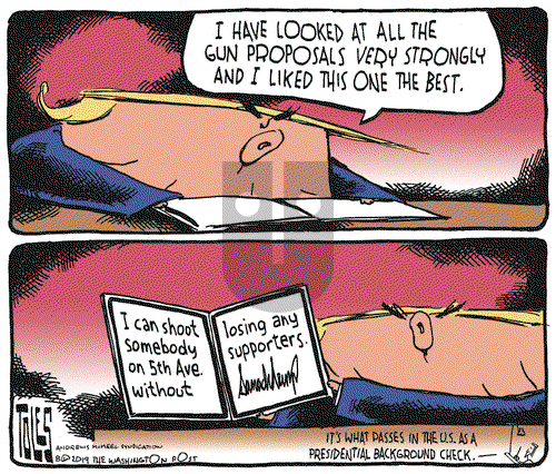 Tom Toles on Wednesday August 21, 2019 Comic Strip