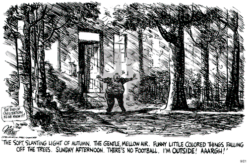 Pat Oliphant on Tuesday September 21, 1982 Comic Strip