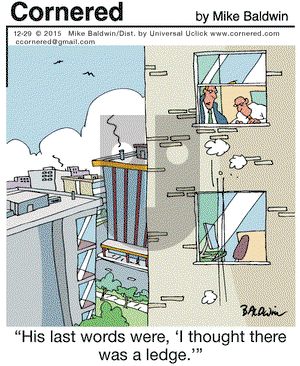 Cornered on Tuesday December 29, 2015 Comic Strip