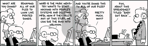 FoxTrot on Wednesday June 11, 2003 Comic Strip