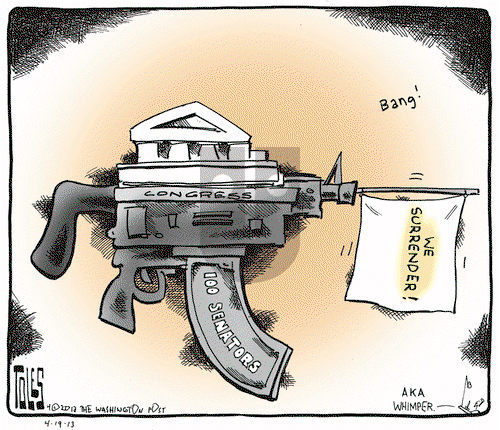 Tom Toles on Friday April 19, 2013 Comic Strip
