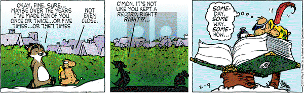 Over the Hedge on Thursday February 9, 2017 Comic Strip
