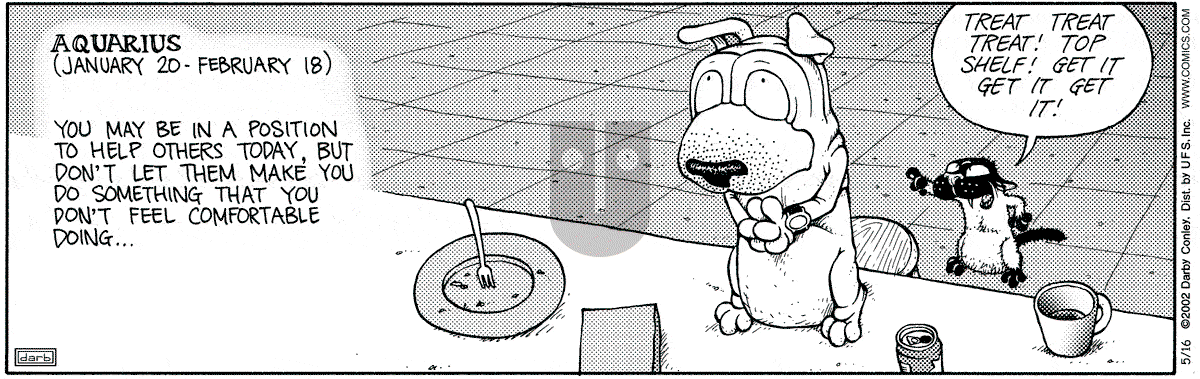 Get Fuzzy - Thursday May 16, 2002 Comic Strip