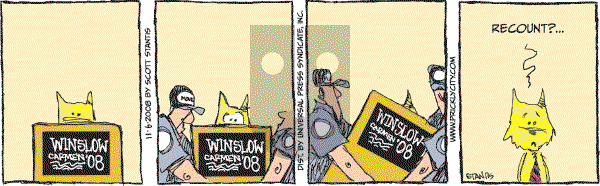 Prickly City on Thursday November 6, 2008 Comic Strip