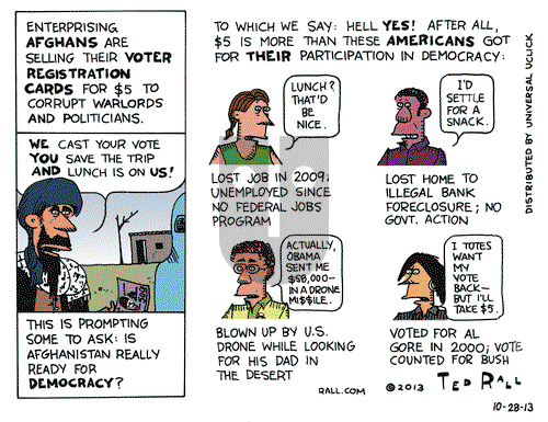 Ted Rall on Monday October 28, 2013 Comic Strip