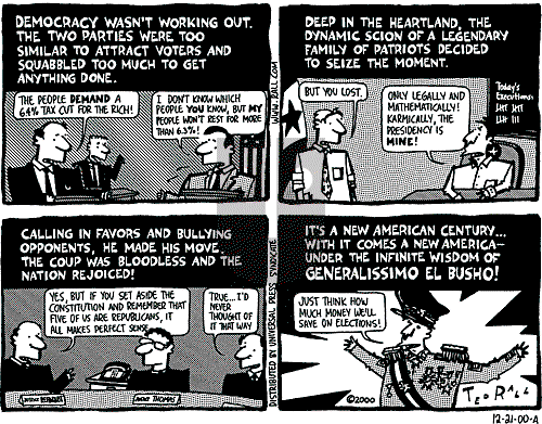 Ted Rall on Thursday December 21, 2000 Comic Strip